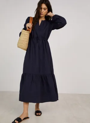 Maxine Hemp Drawstring Dress