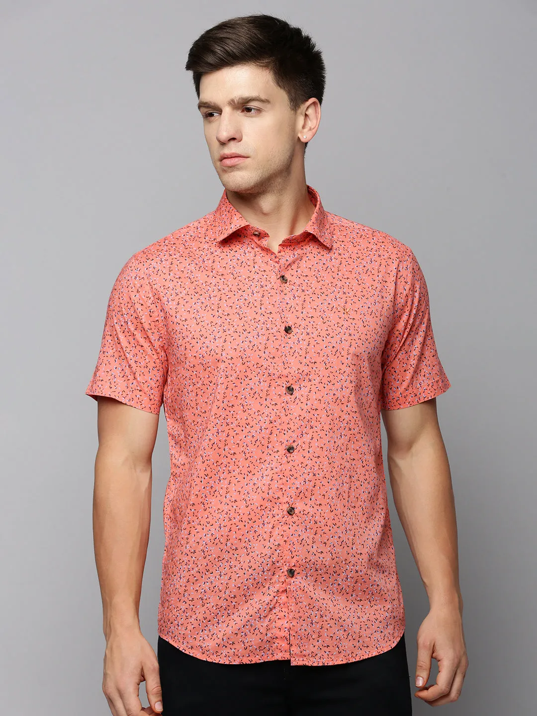 Men Coral Printed Casual Shirt