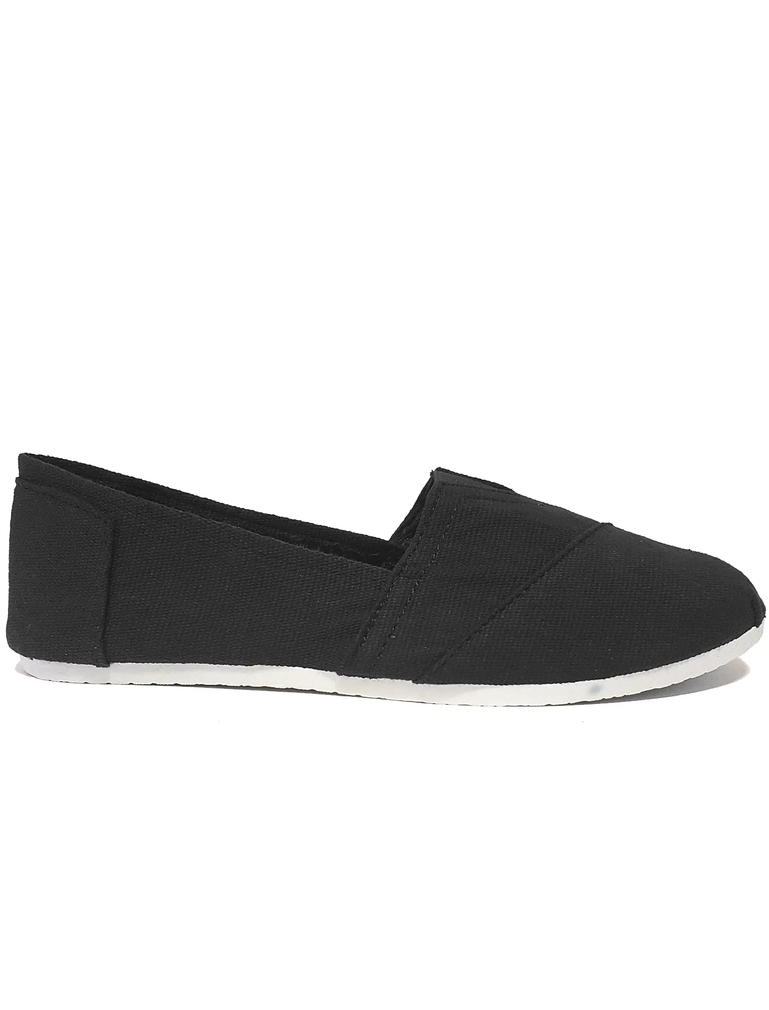 Mens Quincy Slip On Canvas Espadrilles in Black