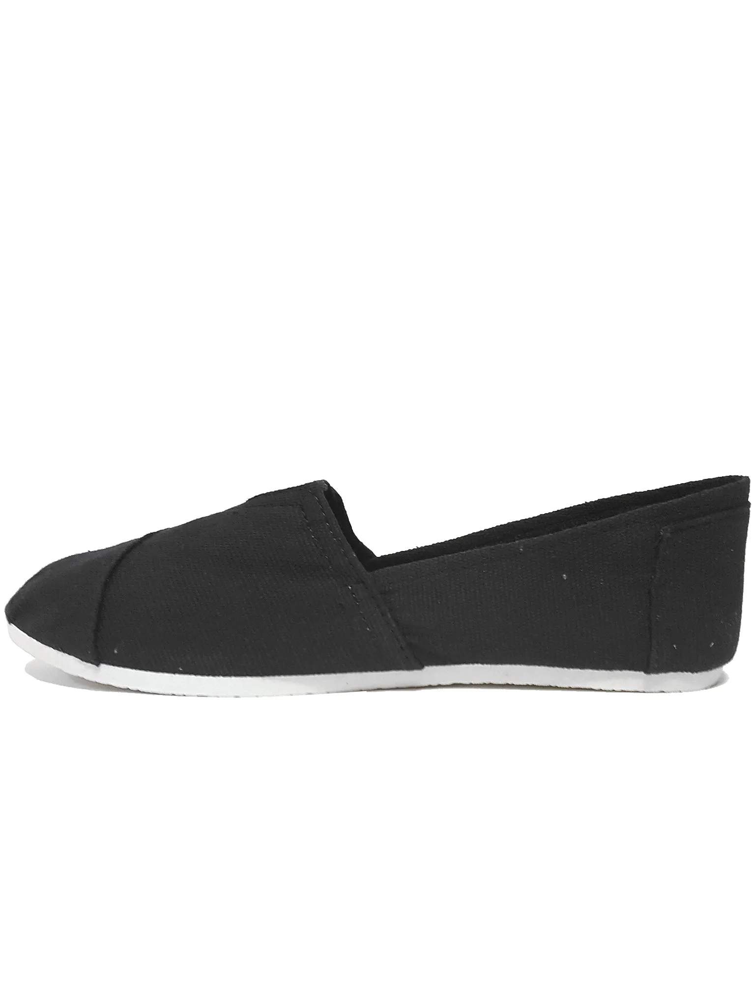 Mens Quincy Slip On Canvas Espadrilles in Black