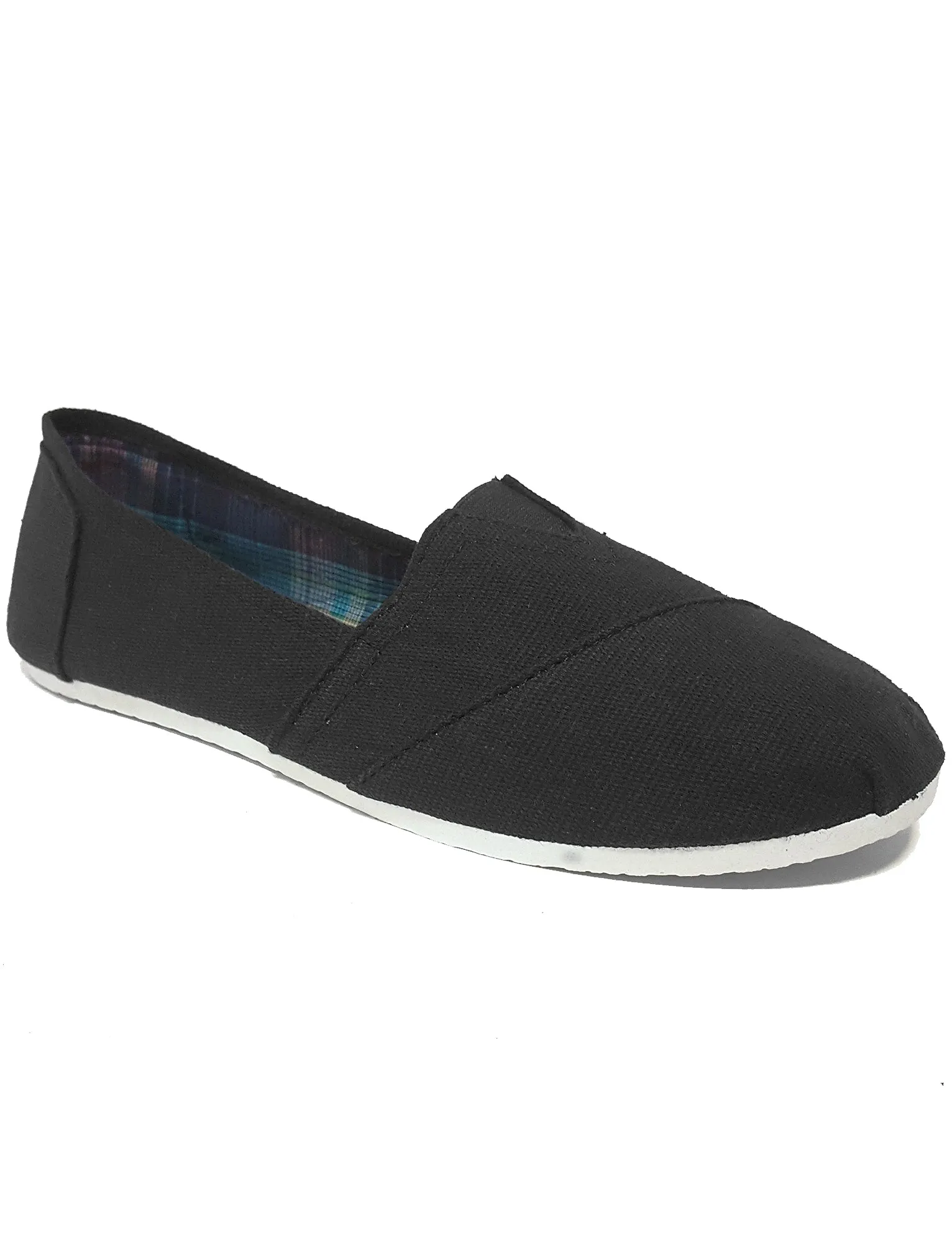 Mens Quincy Slip On Canvas Espadrilles in Black