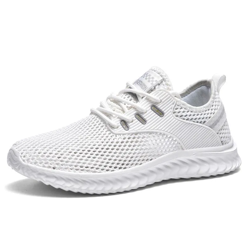 Men's Sneaks Shoes Men's Summer Casual Shoes Breathable Mesh Surface Shoes Hollow out Mesh Shoes