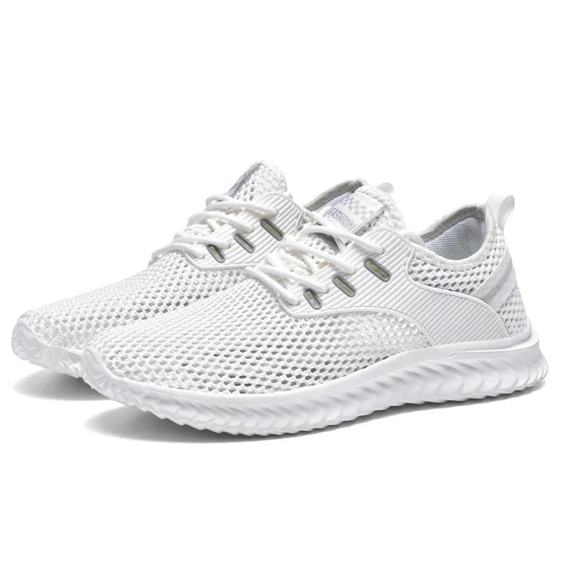 Men's Sneaks Shoes Men's Summer Casual Shoes Breathable Mesh Surface Shoes Hollow out Mesh Shoes