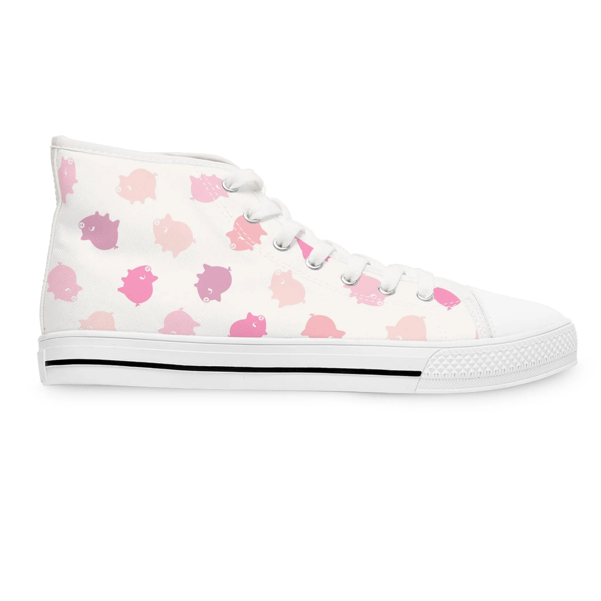 Pigs Women's High Top Sneakers