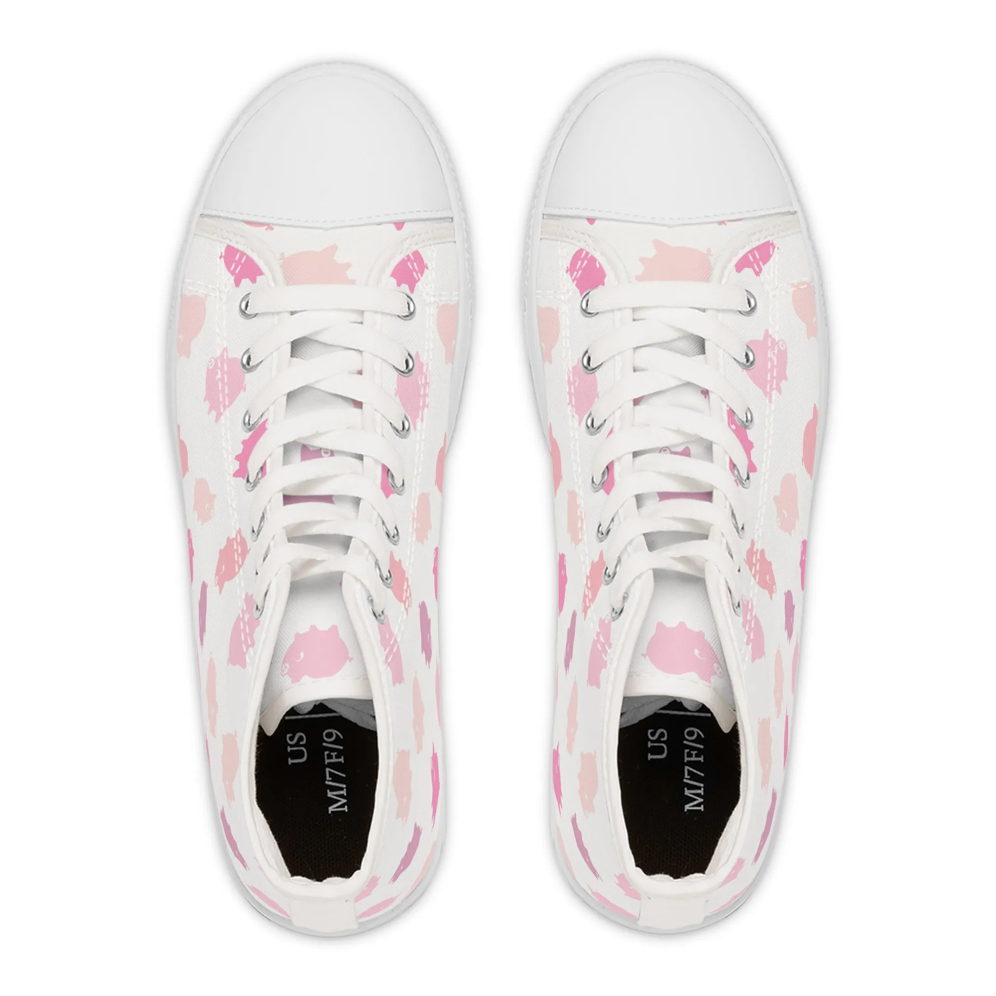 Pigs Women's High Top Sneakers