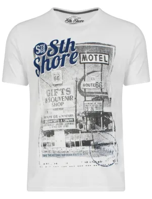 Print T-Shirt in Ivory  - South Shore