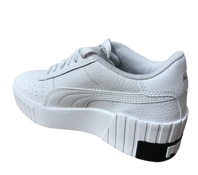 Puma scarpa sneakers da donna Cali Wedge 373438 03 bianco