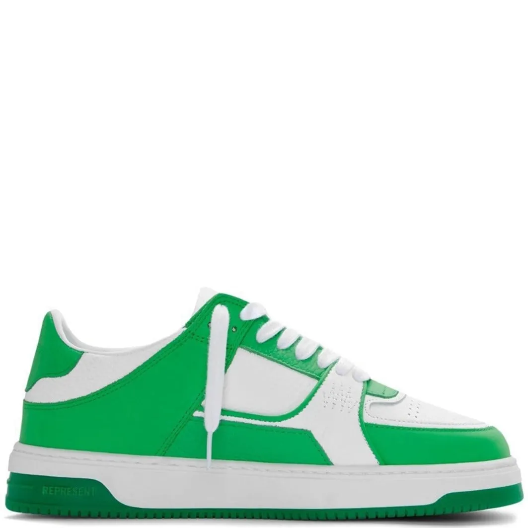 Represent Green & White Trainers