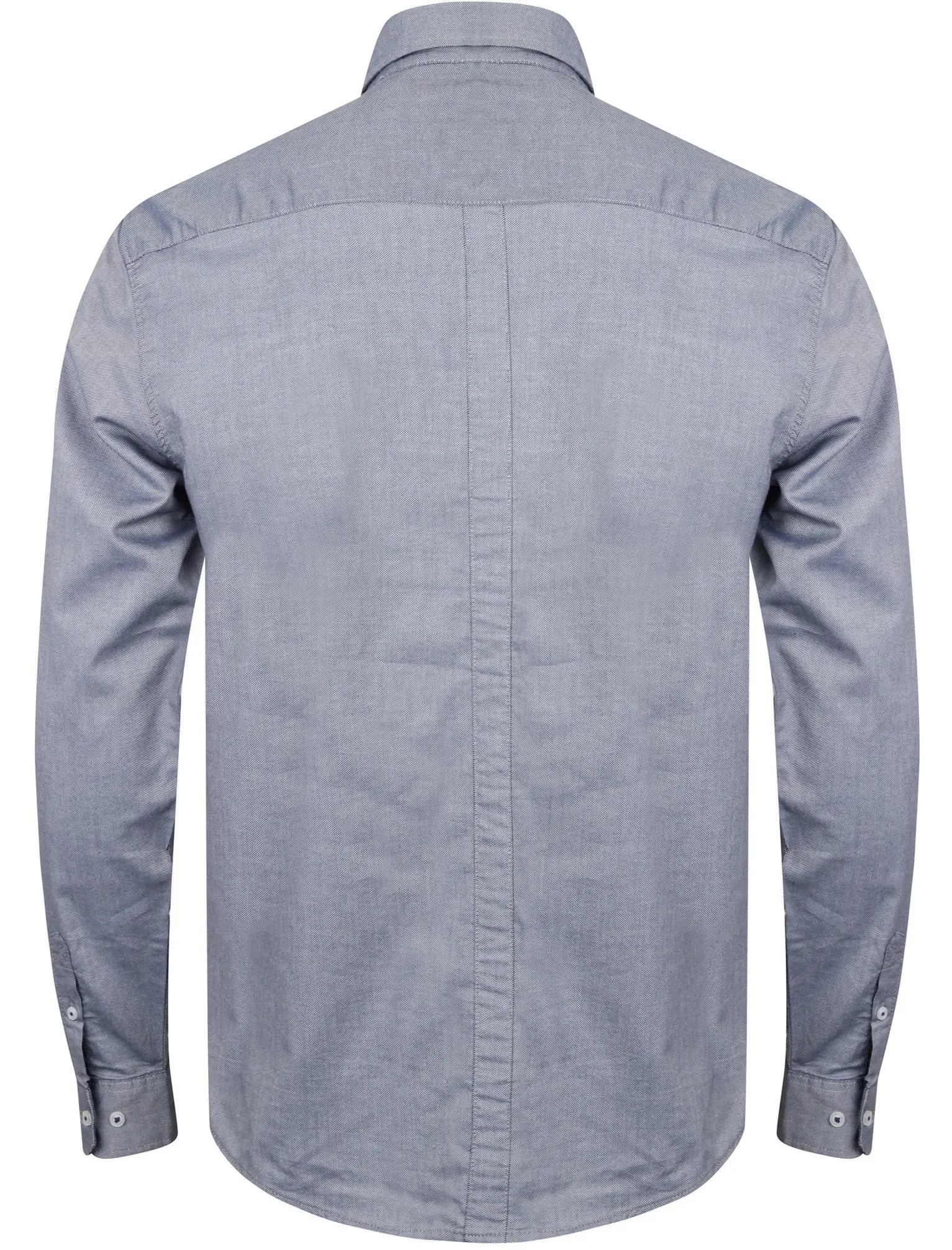 Setana Long Sleeve Dobby Cotton Shirt in Midnight Blue - Le Shark