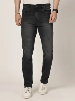 Style Quotient Men Black Regular Fit Mid Rise Stretchable Jeans