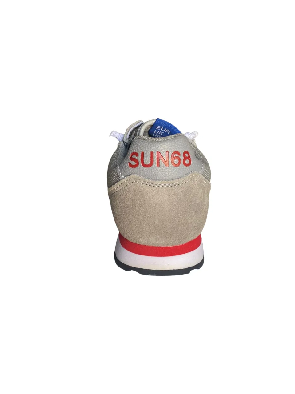 Sun68 sneakers da bambino Tom Nylon Patch Logo Z29304 06 girigio chiaro