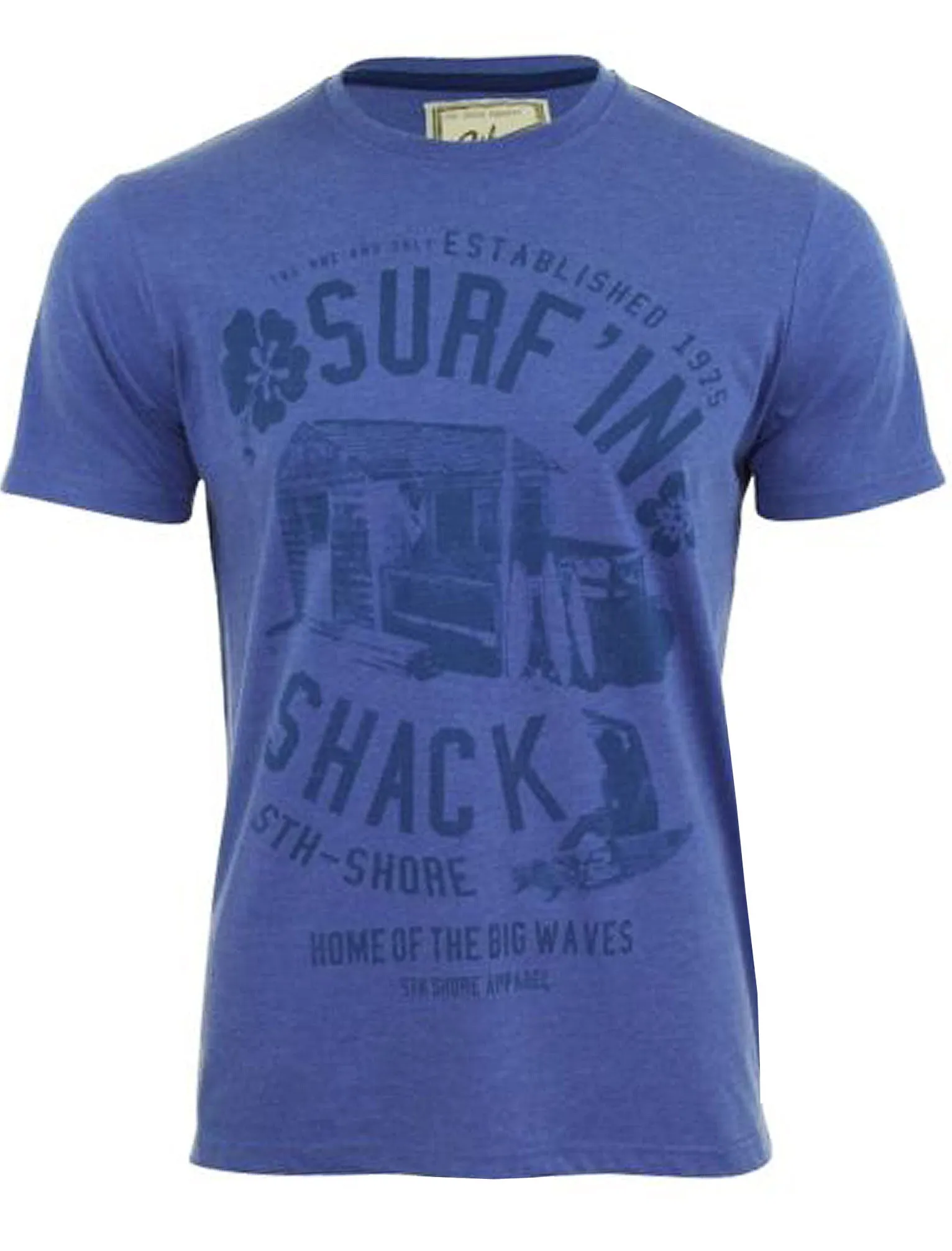 Surf’in Shack T-Shirt in Cornflower Blue - Sth Shore