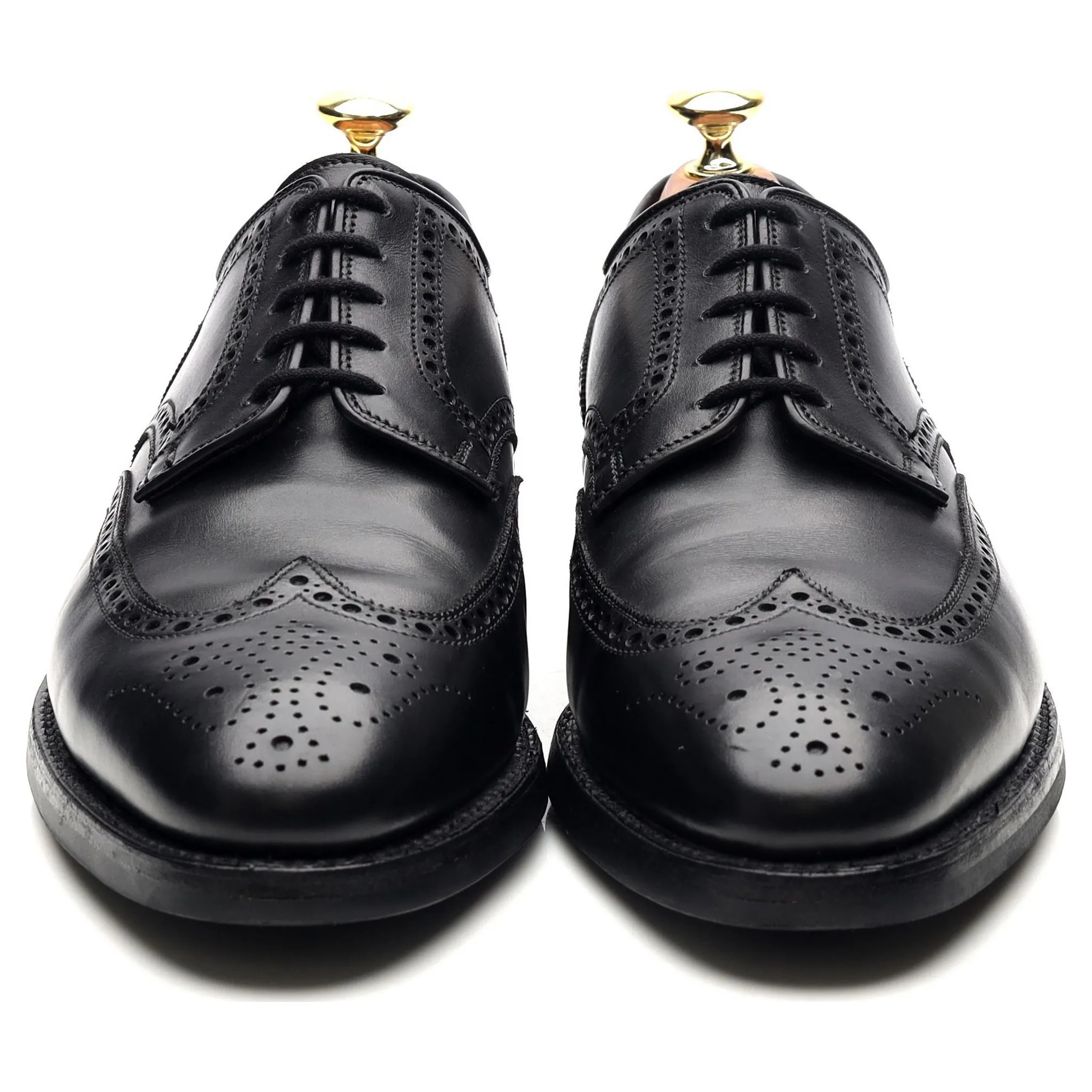 'Swansea' Black Leather Derby Brogues UK 7.5 E