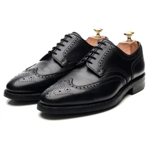 'Swansea' Black Leather Derby Brogues UK 7.5 E