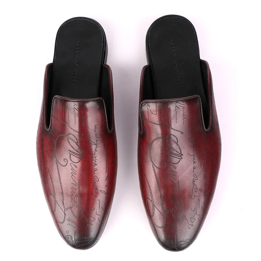 Terry Taylors Signature Crest Wine Half Shoe.