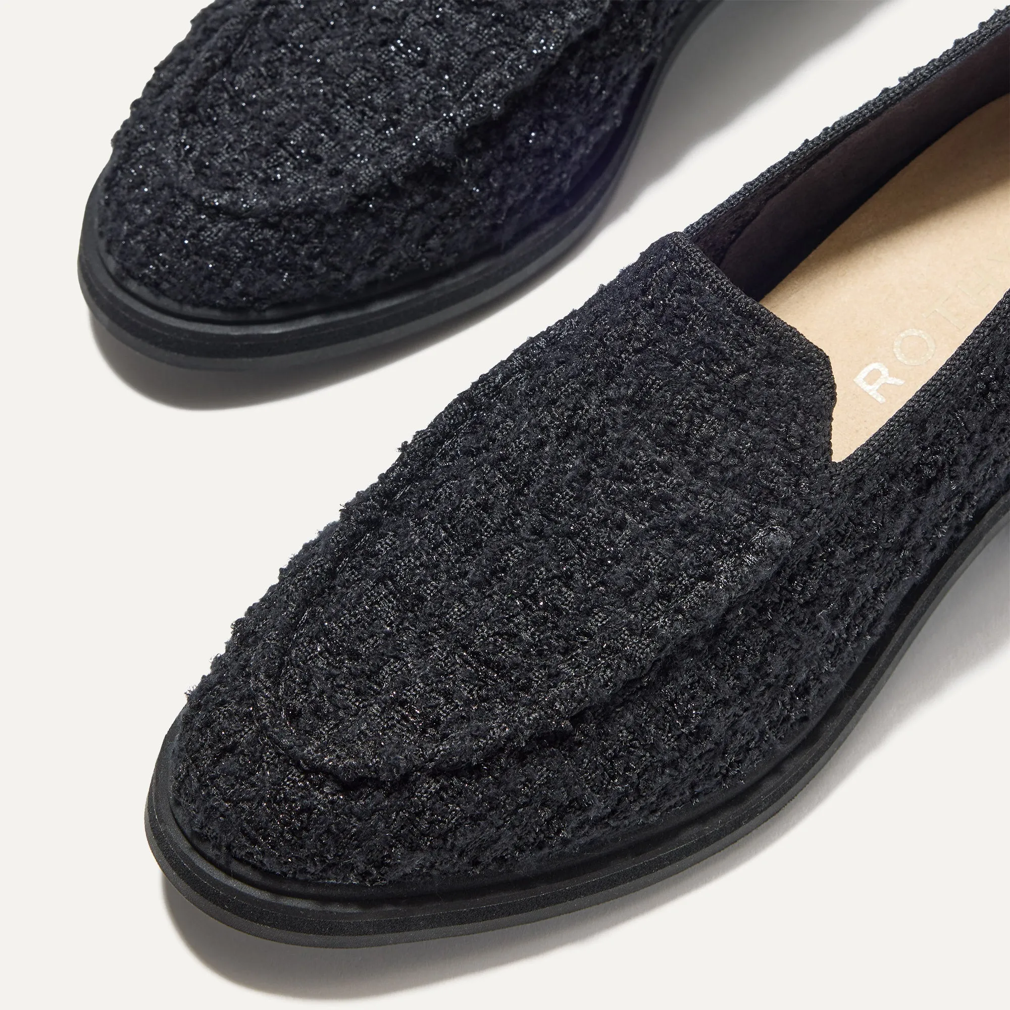 The Lug Loafer - Black Bouclé