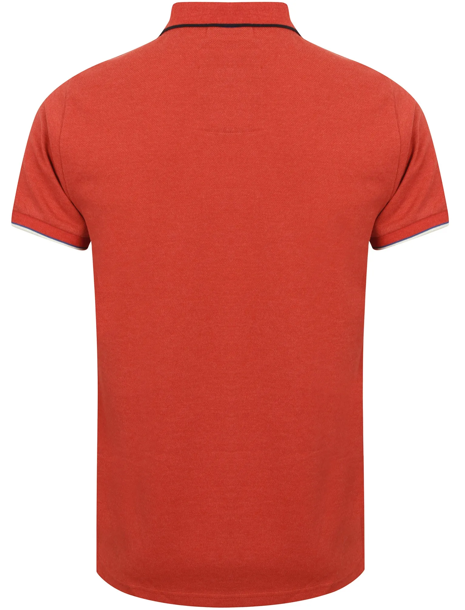 Tiger Bay Pique Polo Shirt in Tokyo Red Marl - Tokyo Laundry