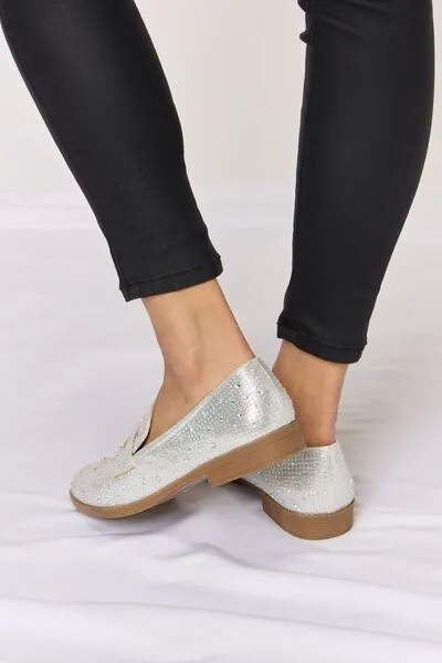 Toby Forever Link Rhinestone Point Toe Loafers