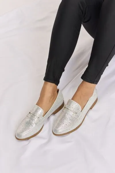 Toby Forever Link Rhinestone Point Toe Loafers