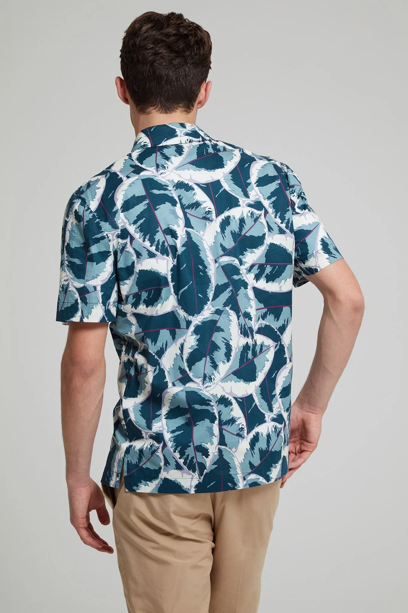 Tropic Print Cotton Poplin Shirt