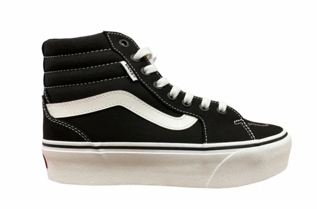 Vans scarpa sneakers da donna con zeppa Ward VN0A3TLC1871 nero-bianco