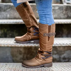 Vegan Leather Cowboy Boots with Heel for Women | Perfect for Casual Days