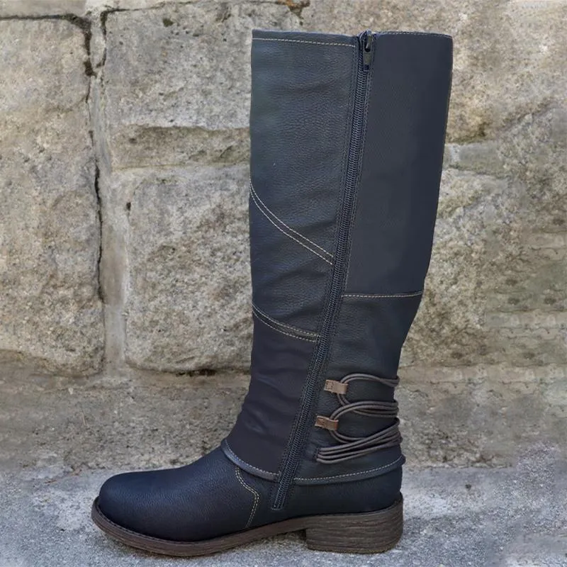 Vegan Leather Cowboy Boots with Heel for Women | Perfect for Casual Days