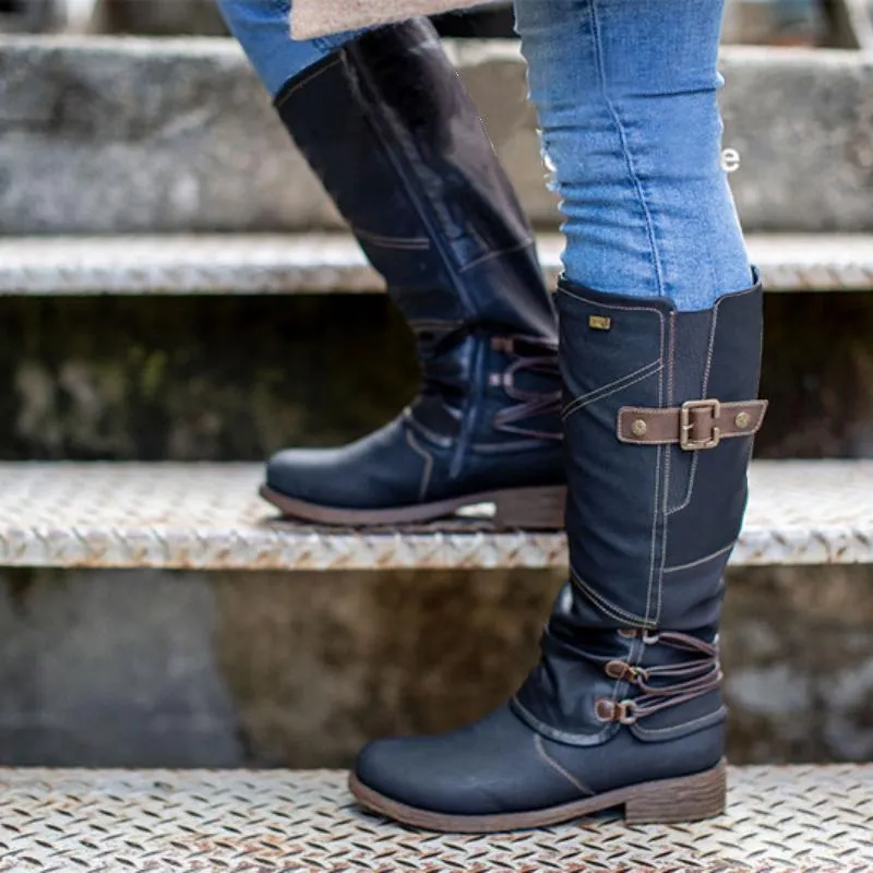 Vegan Leather Cowboy Boots with Heel for Women | Perfect for Casual Days