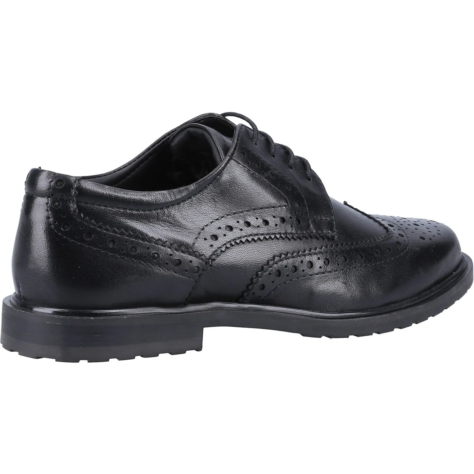 VERITY Girls Leather Derby Brogues Black