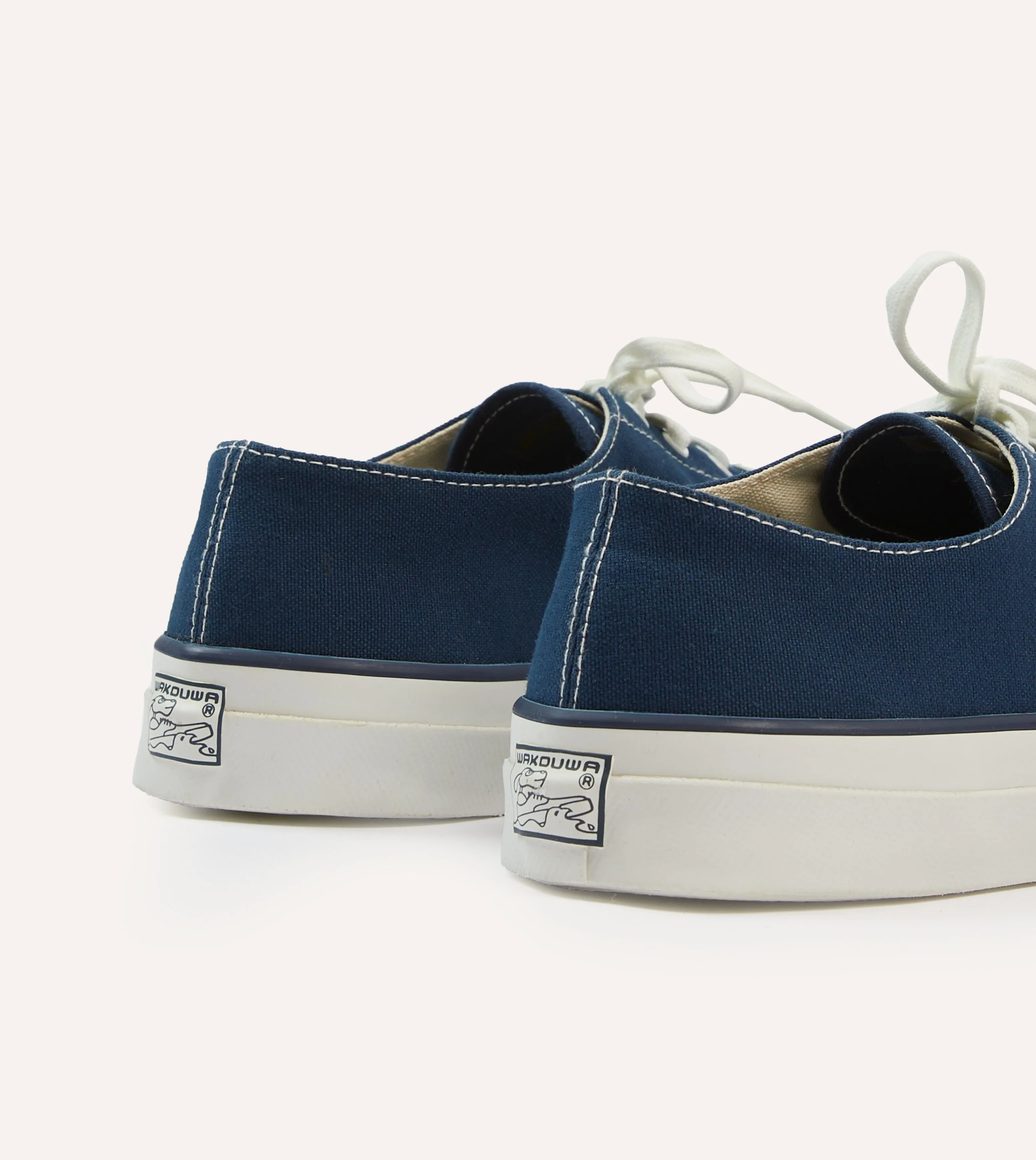 Wakouwa by Anatomica Navy Cotton Canvas Oxford Trainers