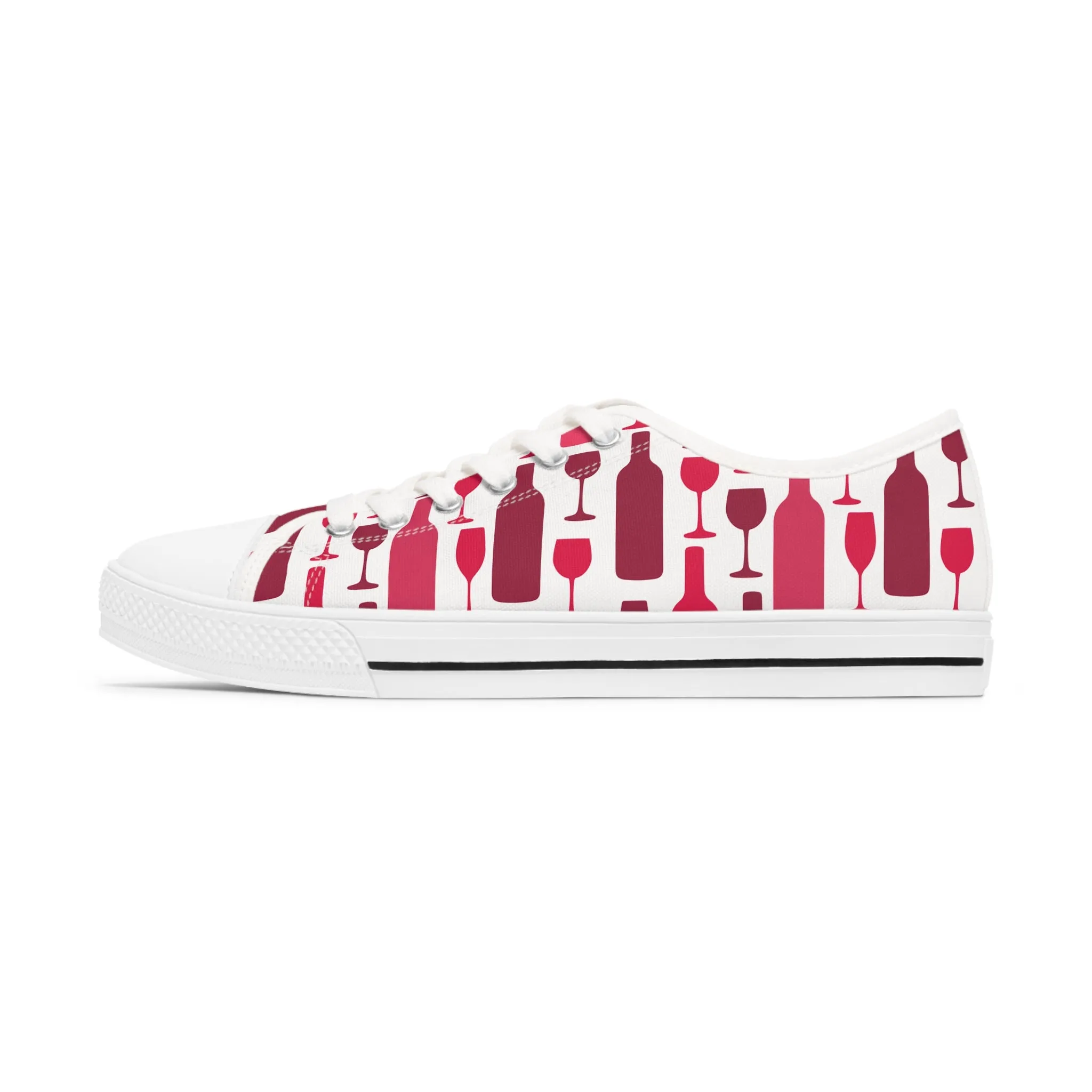 Wine Women's Low Top Sneakers