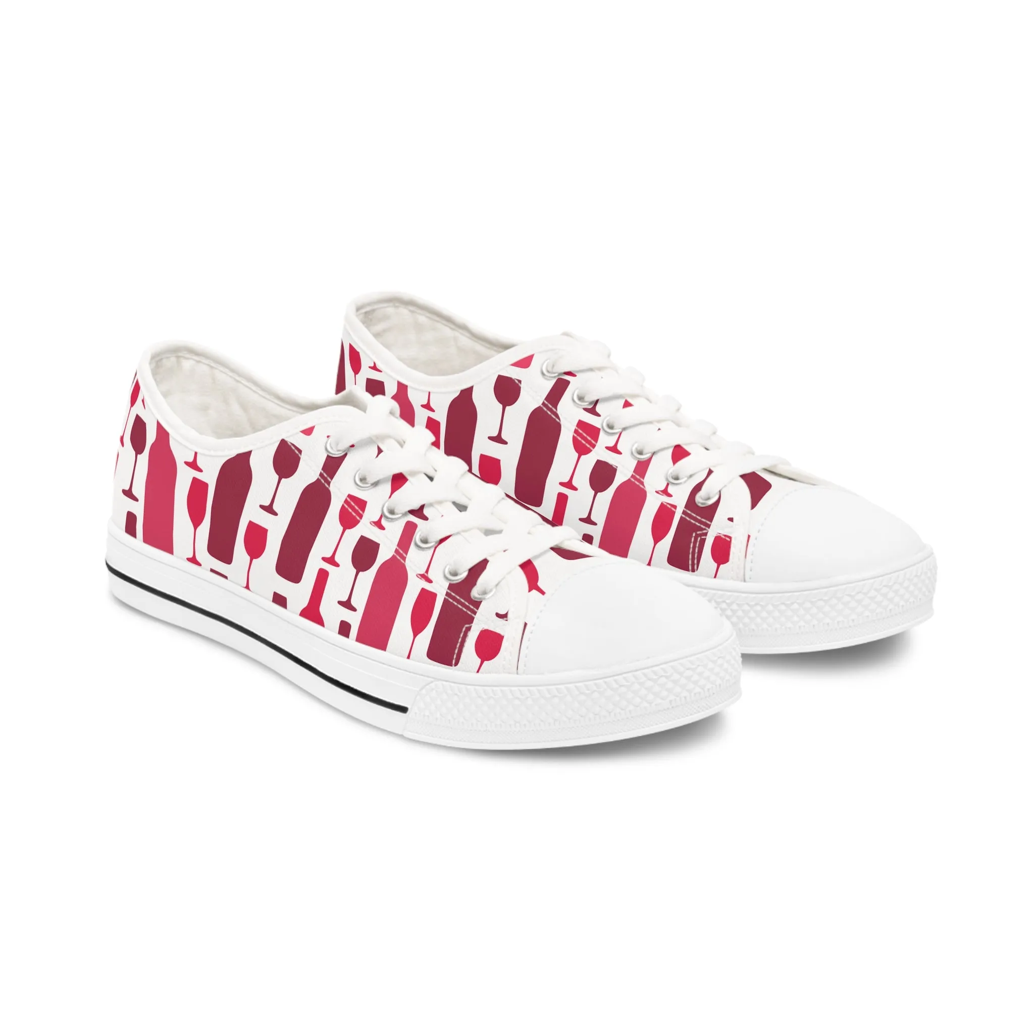 Wine Women's Low Top Sneakers