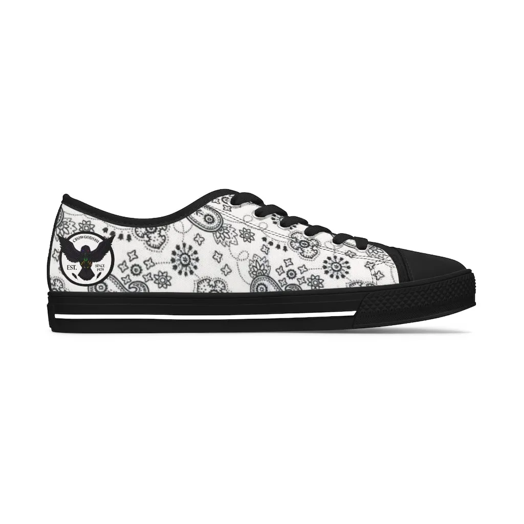 Women's Crowgodshi White Colors Low Top Sneakers