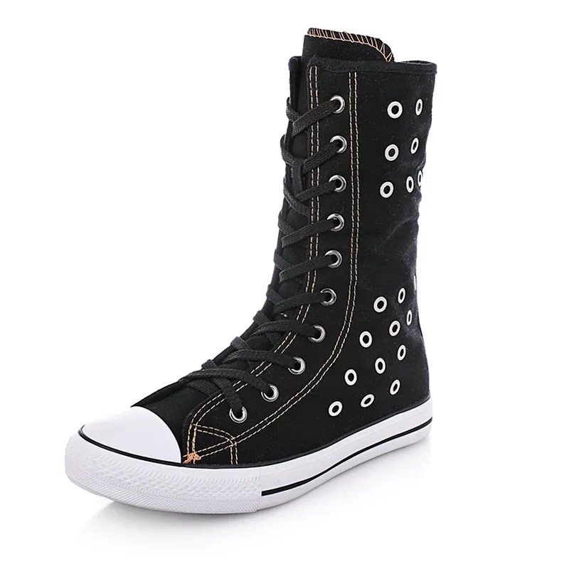 Women's High Top Zipper Breathable Flat Sneakers / Casual Flats Shoes